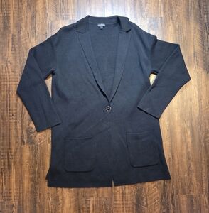 Talbots Black Cardigan Long Sweater